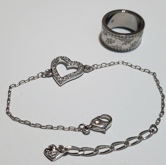 Swarovski bracelet & ring